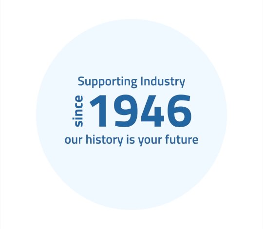 Infographic - Supporting Industry since 1946 our history is your future